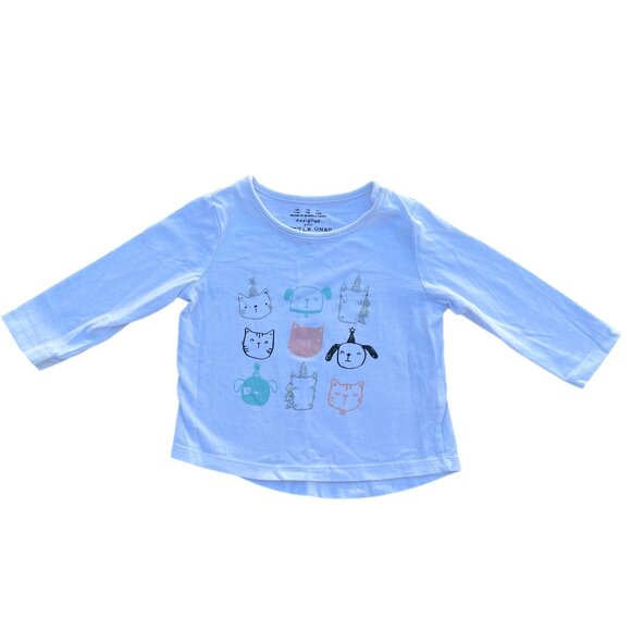 F&F Sparkly Unicorn Top 6 Months - Picture 1 of 4